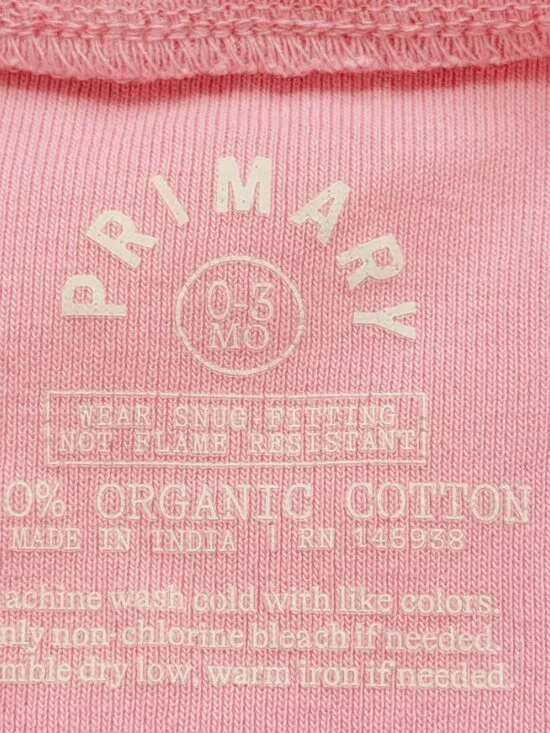 Organic Cotton Baby Sleepers 0-3M Bundle 4pc Footed Pajamas Primary Neutral - Picture 6 of 9